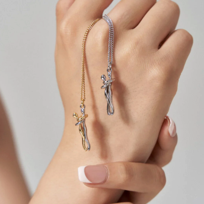 Coffret OursHug avec collier étreinte d'Amour